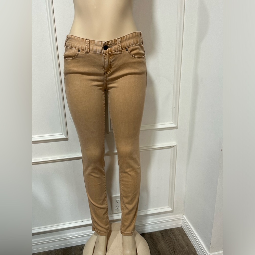 Free People Light Orange Peach Jeans Size 29 Mid Rise Stretch